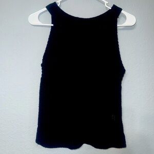 Nine West Black Sleeveless Crop Tank Top